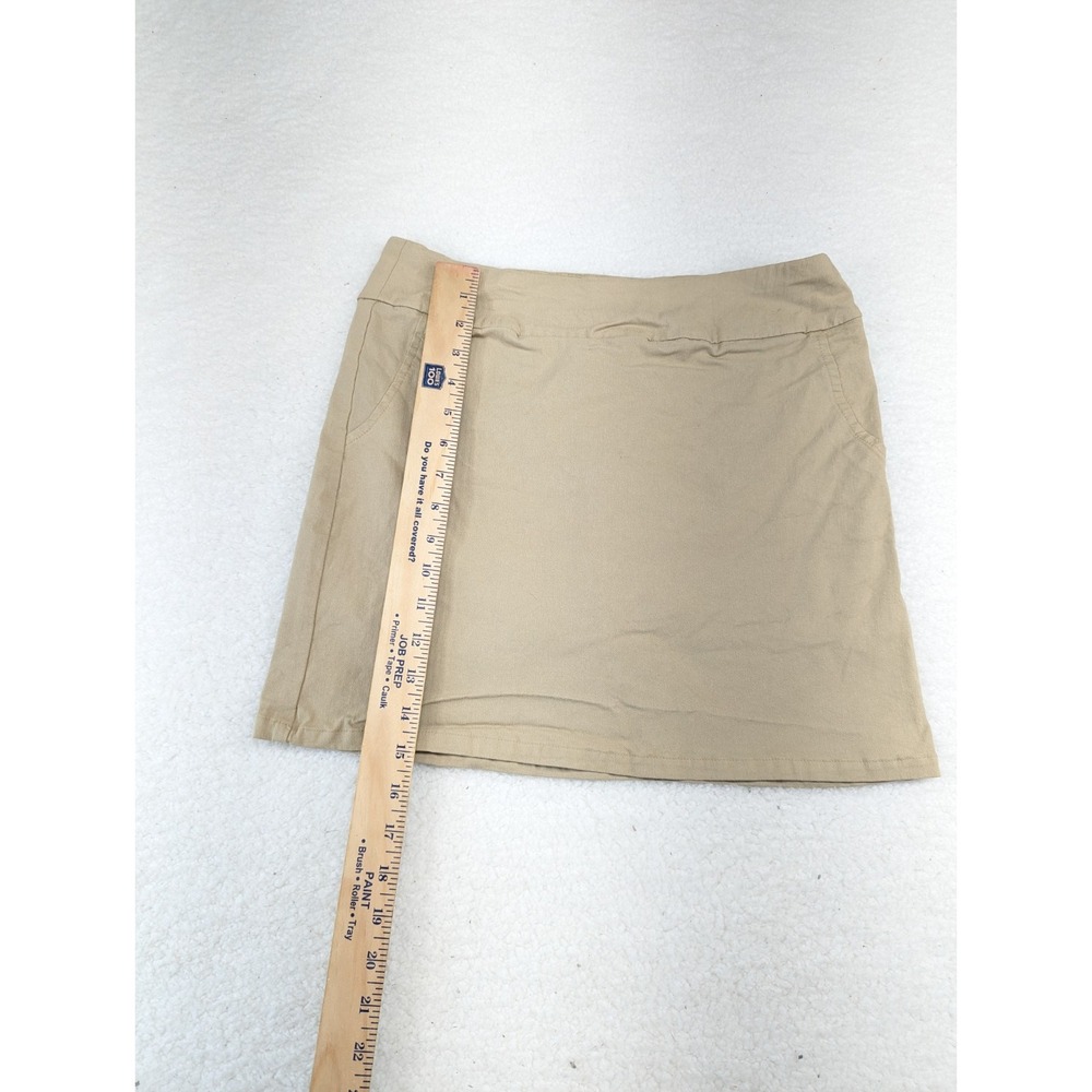 Izod Golf Women's Khaki Golf Athletic Sports Skirt 6 - Picture 3 of 7